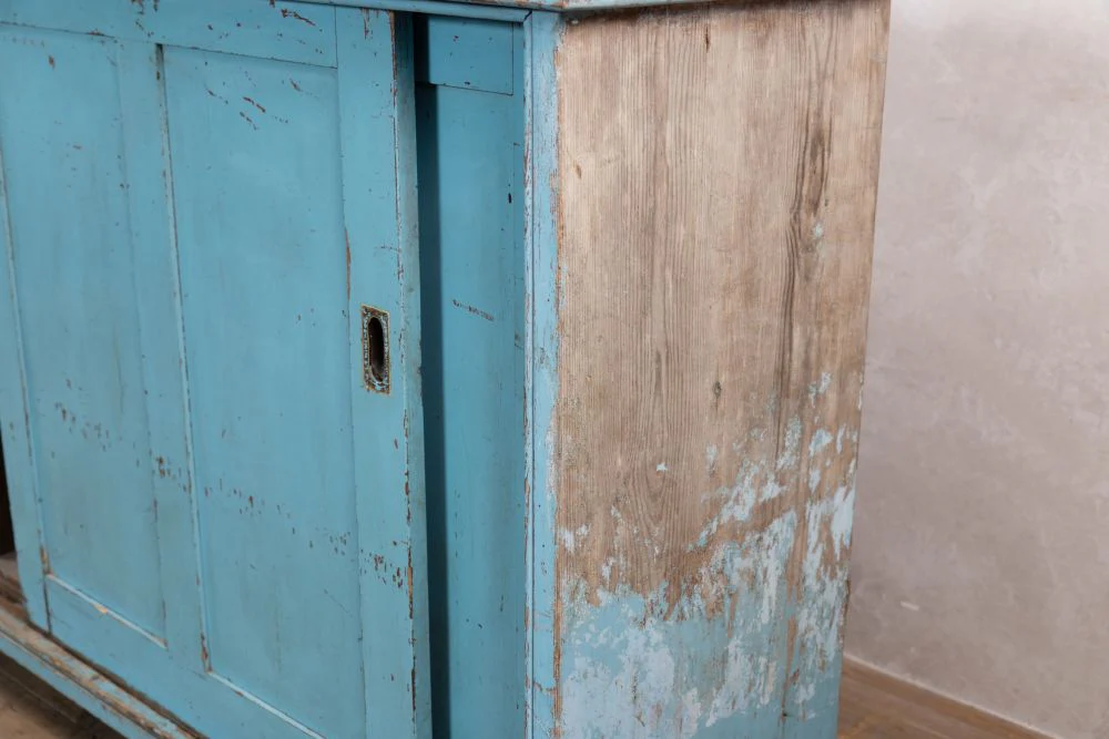 Large Pine Sliding Door Cupboard With Internal Pigeonholes - Image 8