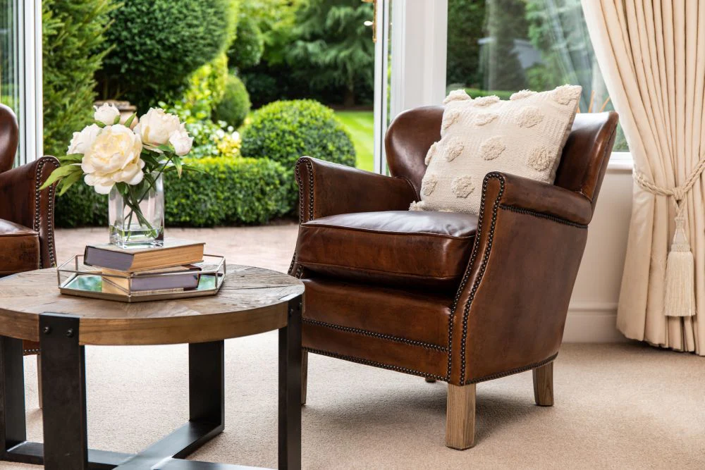 Professor Leather Armchair - Image 19