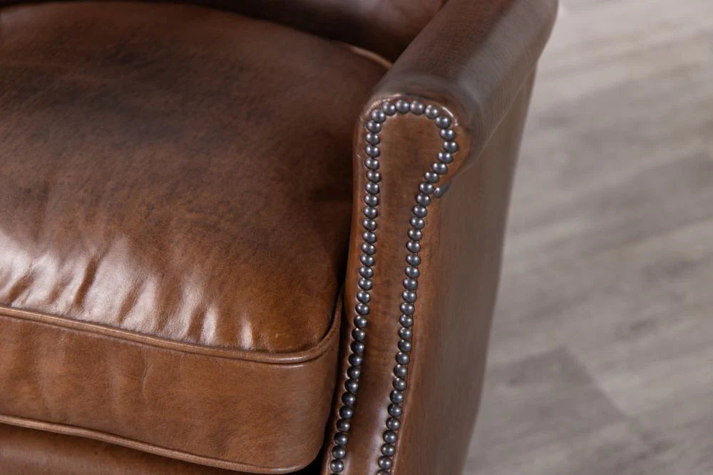 Professor Leather Armchair - Image 9