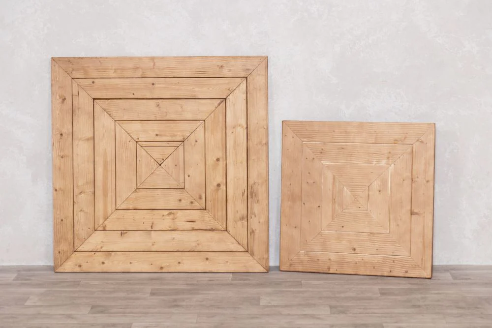 Chevron Reclaimed Pine Panel - 70cm x 70cm - Image 2