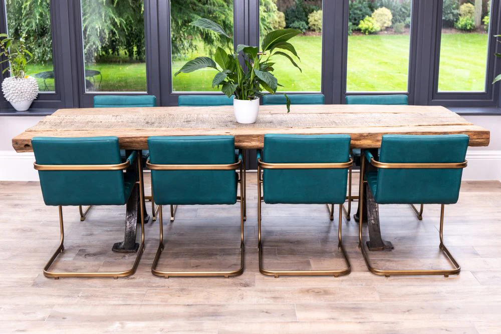Old Barn Reclaimed Oak Dining Table - Image 2