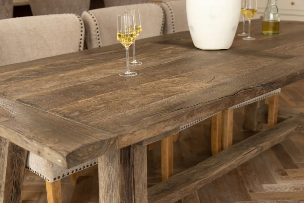 Reclaimed Oak Table - Image 12