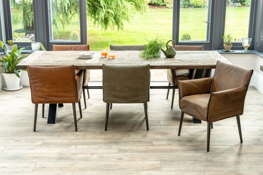 Regent Leather Dining Chair Range - Image 11