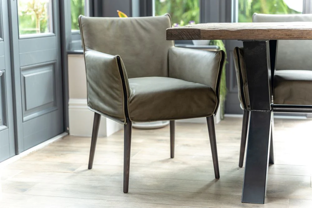 Regent Leather Dining Chair Range - Image 2