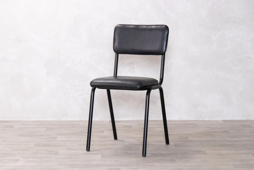 Shoreditch Leather Restaurant Cafe Chairs - Image 10
