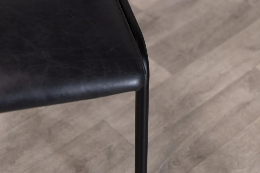 Shoreditch Leather Restaurant Cafe Chairs - Image 16