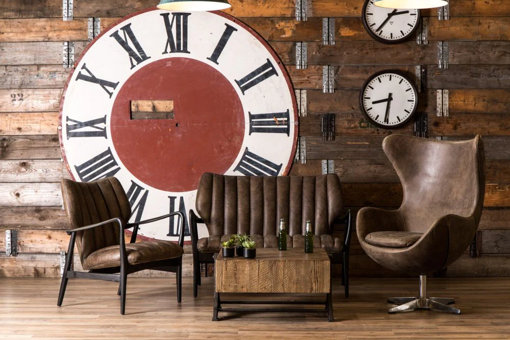 Leather Retro Swivel Egg Chair - Image 18