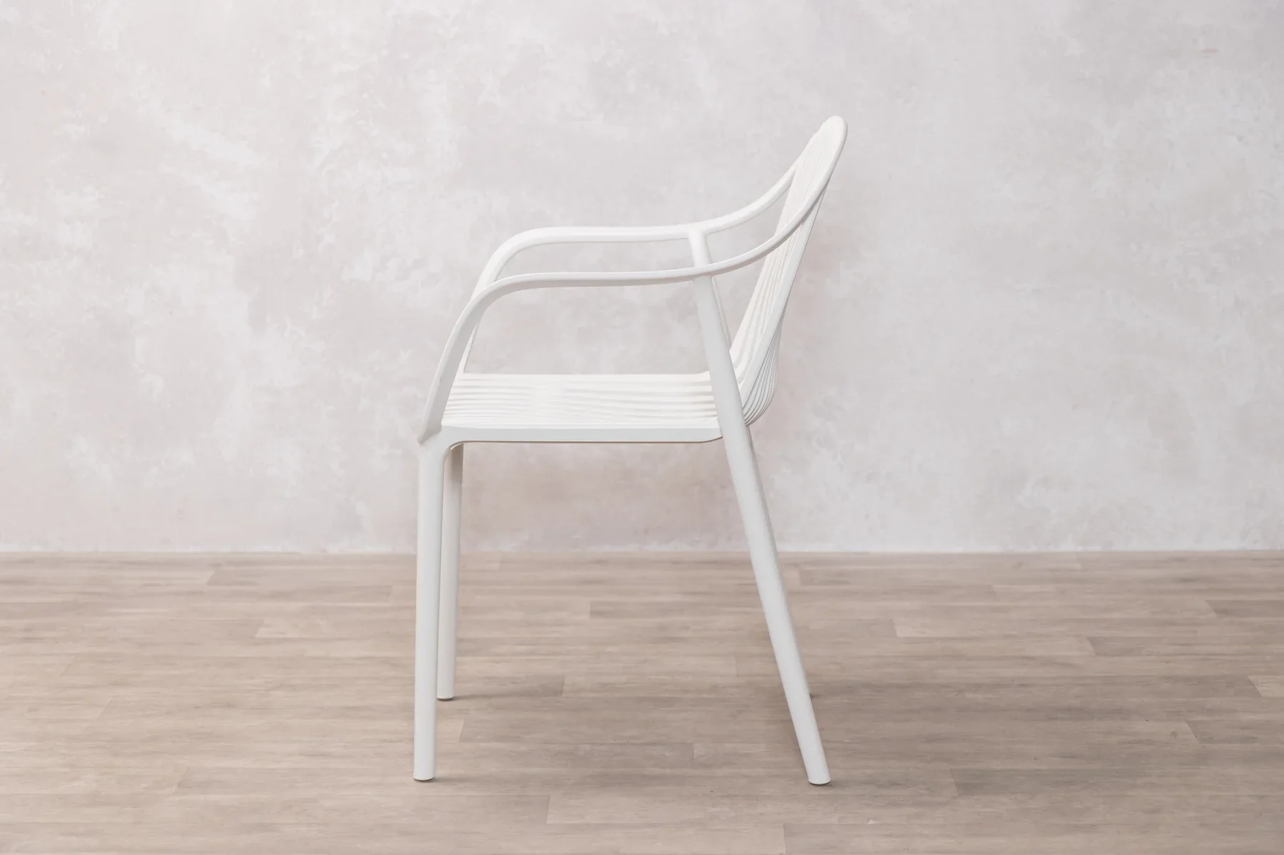Rimini Garden Table Set with Six Cream California Chairs - Image 6