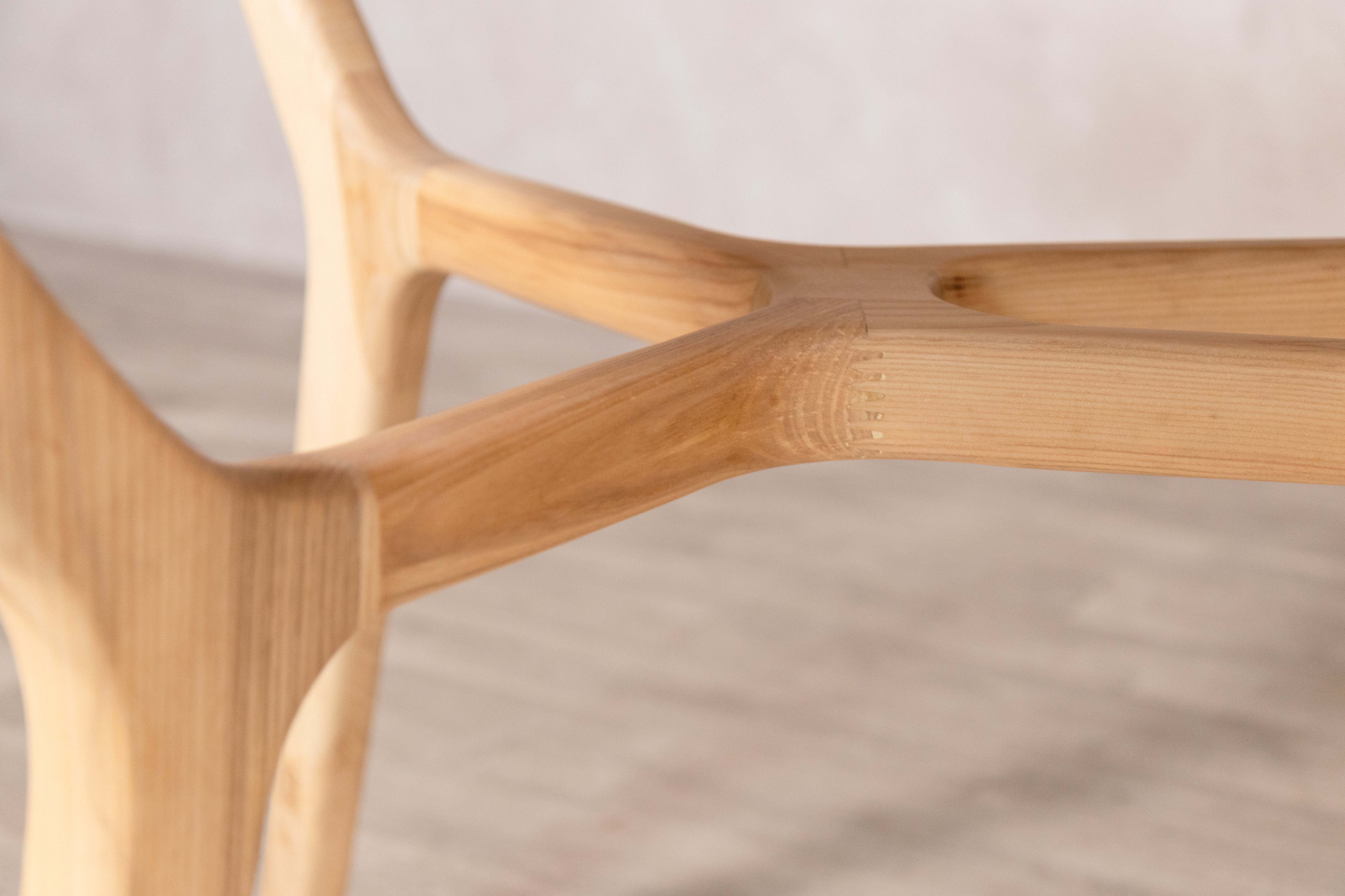 Rowan Scandi Style Dining Table with Wooden Top - SECONDS ITEM - Image 7