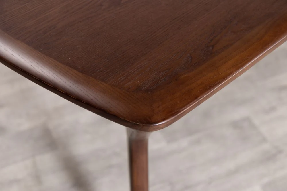 Rowan Scandi Style Dining Table with Wooden Top Range - Image 5