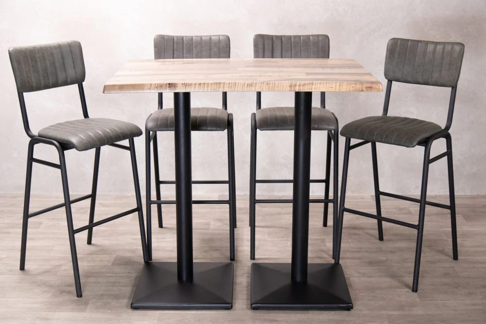 Rustic Maple Café Bar Table - Image 7