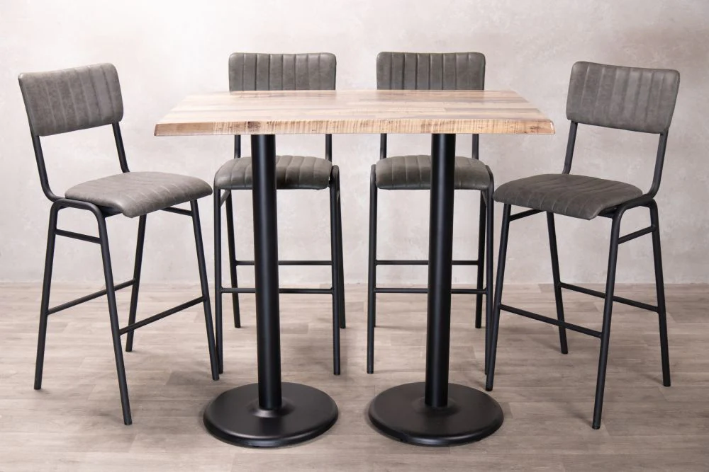 Rustic Maple Café Bar Table - Image 9
