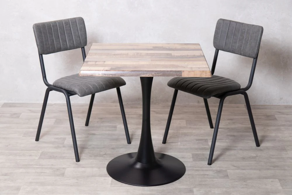 Rustic Maple Top Indoor Café Table Set - Image 33