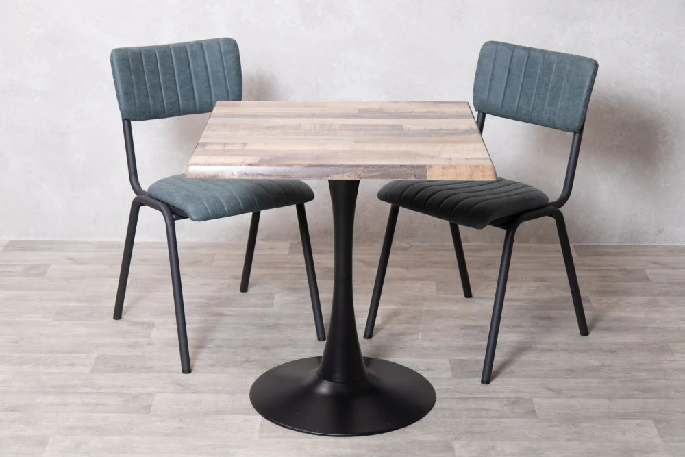 Rustic Maple Top Indoor Café Table Set - Image 37