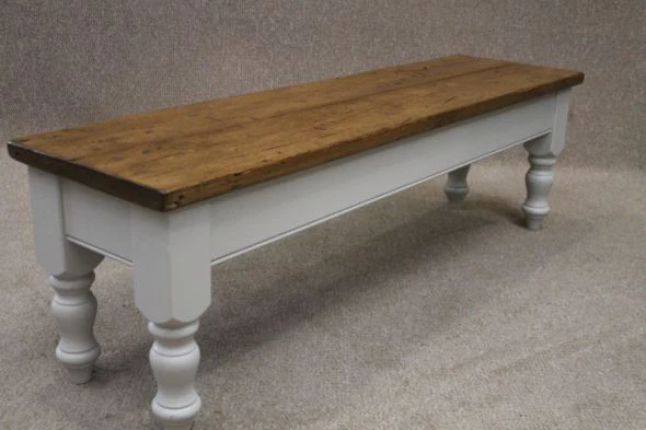 Rustic Pine Bench - Image 5