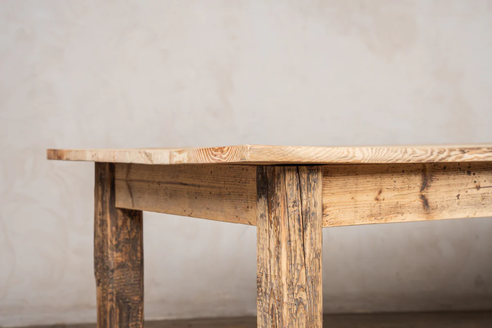 Large Reclaimed Pine Farmhouse Table - Image 11