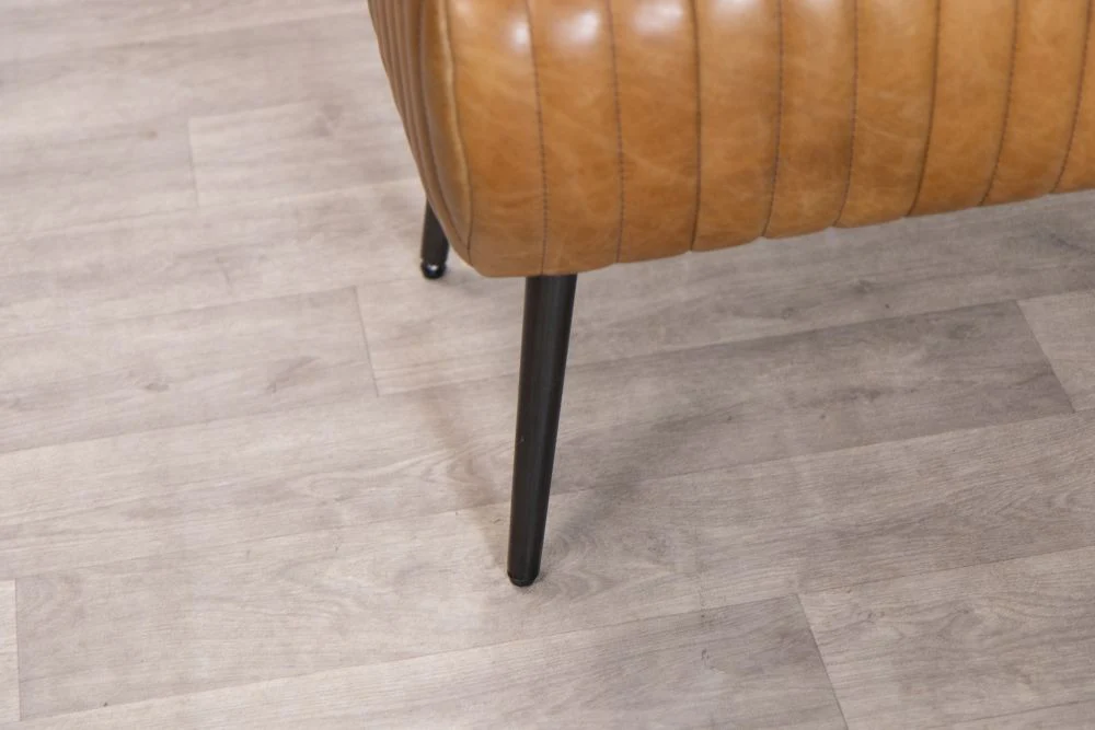 Salcombe Leather Dining Bench - Image 16