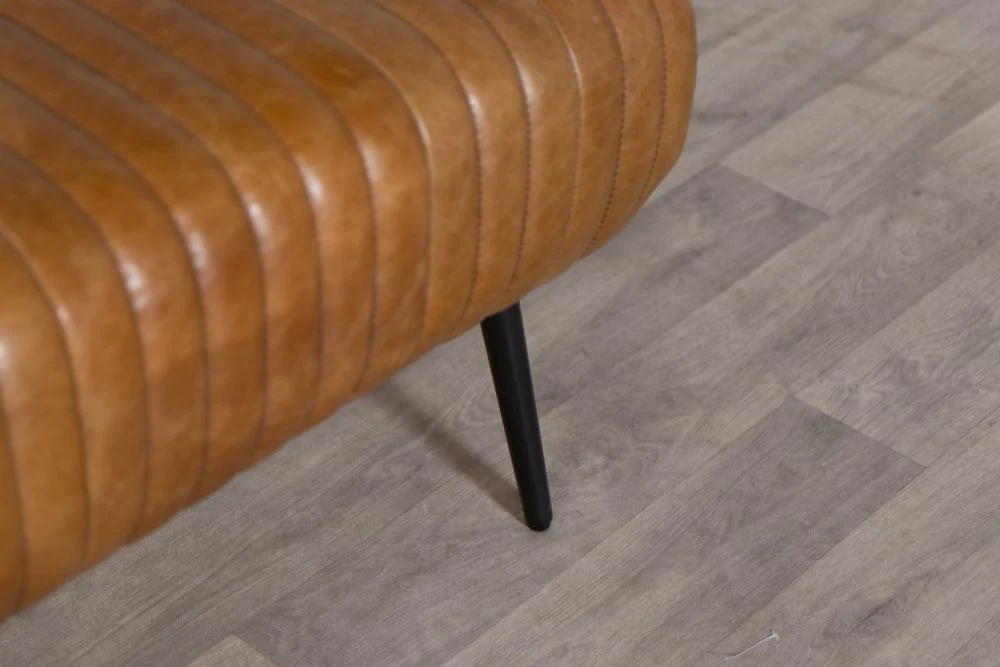 Salcombe Leather Dining Bench - Image 18