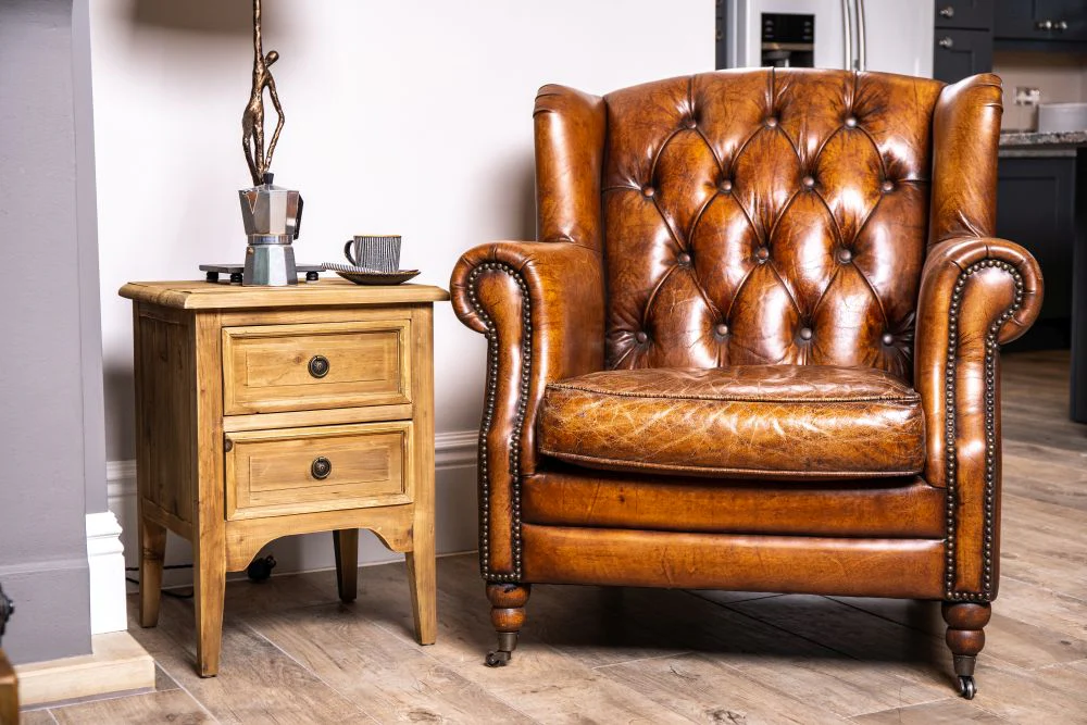 Saxton Pine Side Table - Image 12