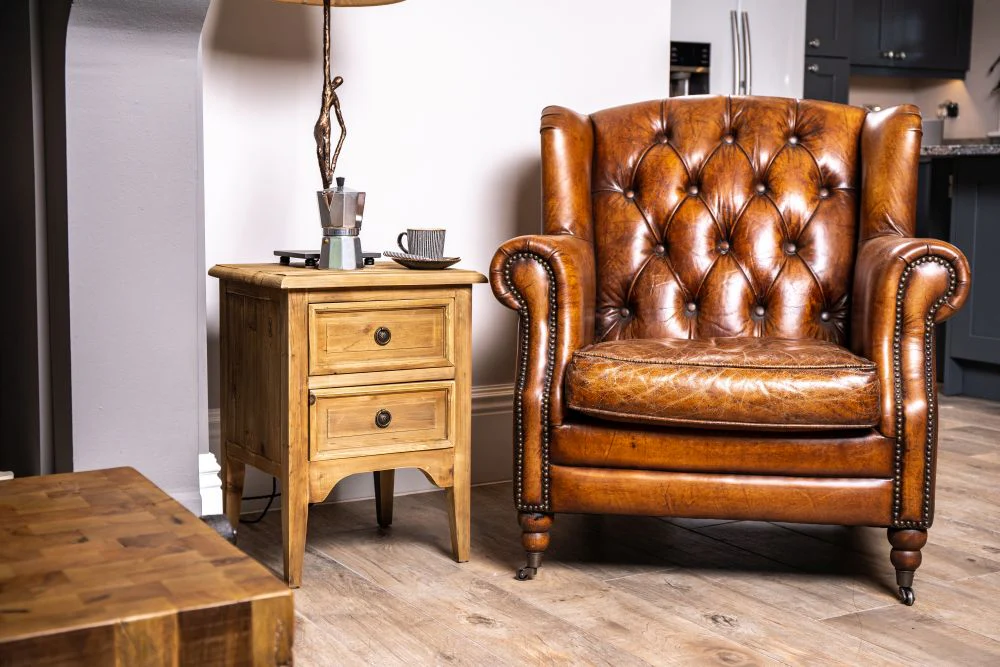 Saxton Pine Side Table - Image 16