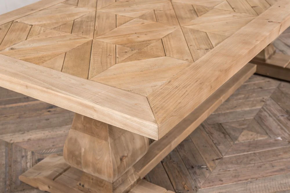 Saxton Large Pine Kitchen Dining Table - Image 11