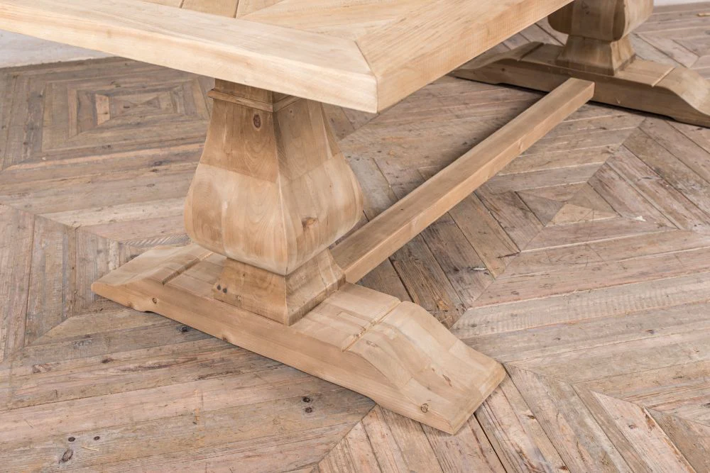 Saxton Large Pine Kitchen Dining Table - Image 12