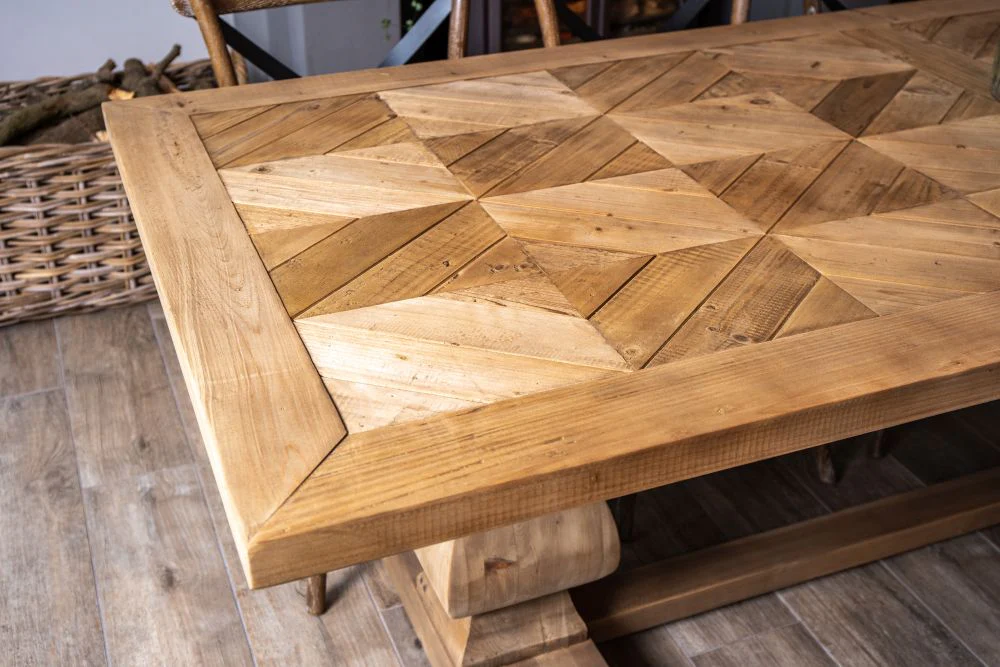 Saxton Large Pine Kitchen Dining Table - Image 6