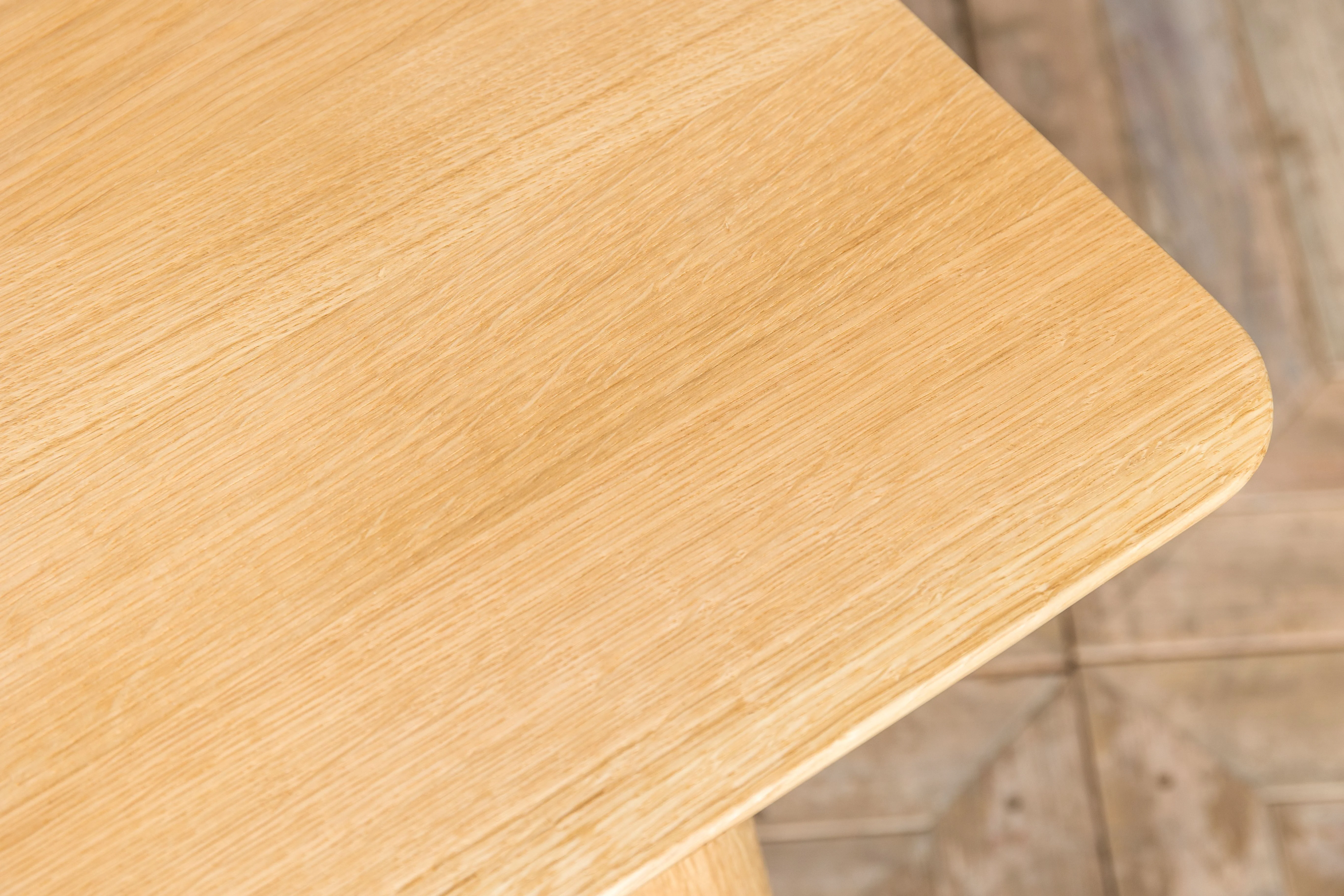 Scandinavian Style Dining Table In Oak 120cm x 70cm - Image 8