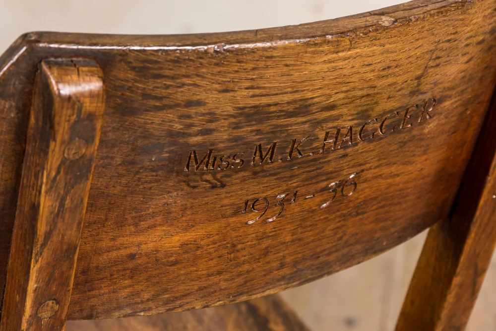 Vintage Oak School Chair Range - Image 10