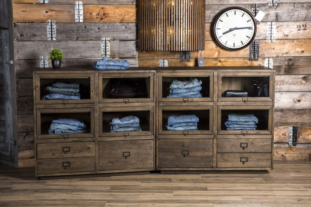 Vintage Style Haberdashery Units