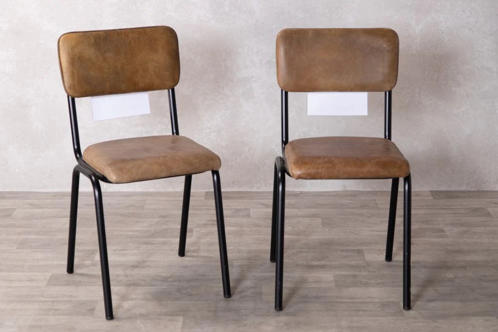 Shoreditch Dining Chairs in Tan - SECONDS ITEM