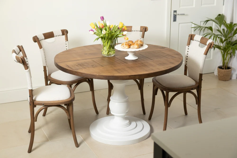 Stafford Round Pedestal Kitchen Dining Table - Image 12