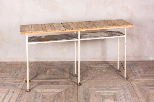 Slim Poseur Table With Shelf - Image 2