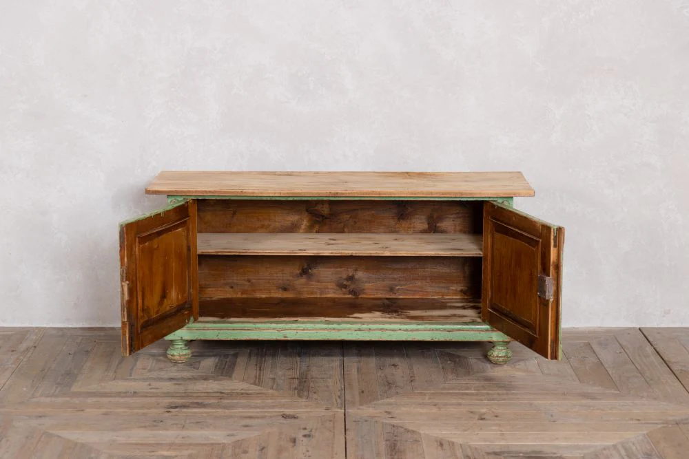 Small Distressed Industrial Style Kitchen Sideboard - Image 10