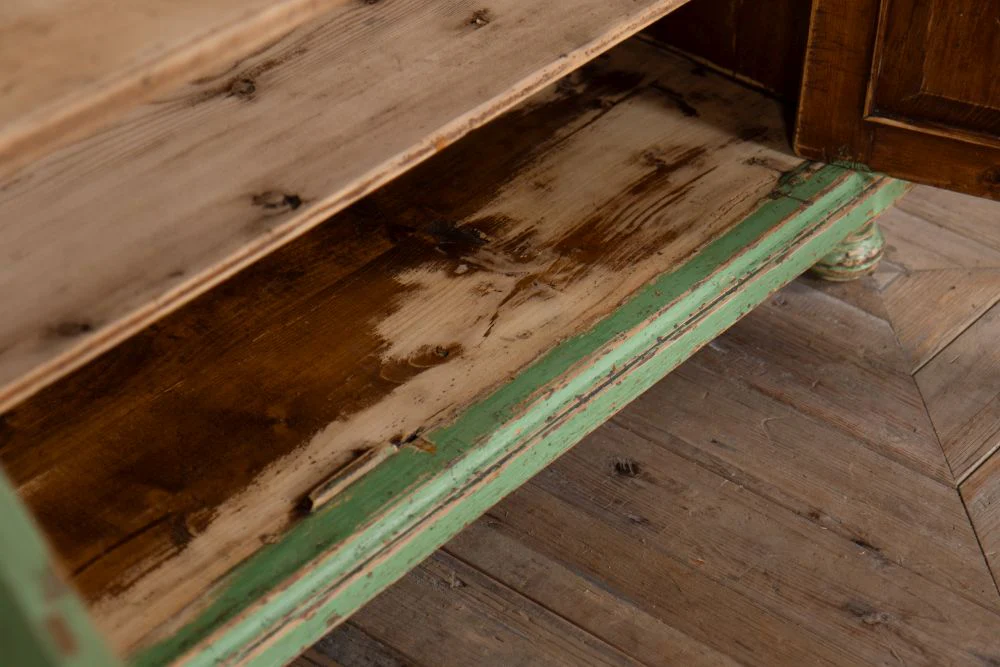 Small Distressed Industrial Style Kitchen Sideboard - Image 2