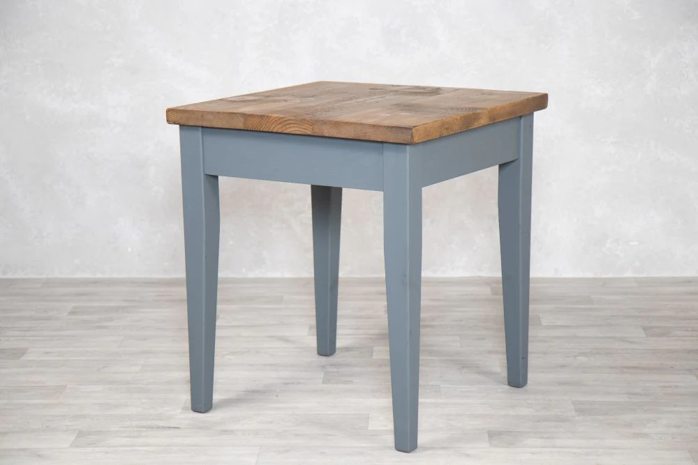 Small Wooden Top Tapered Leg Base Dining Table - Image 3