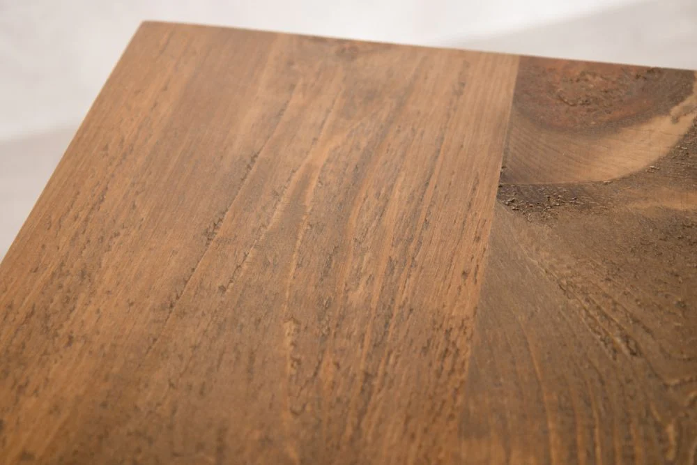 Small Wooden Top Tapered Leg Base Dining Table - Image 4