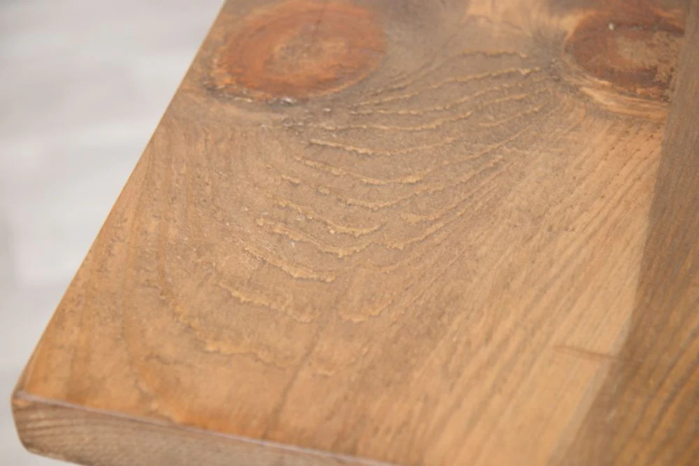Small Wooden Top Tapered Leg Base Dining Table - Image 7