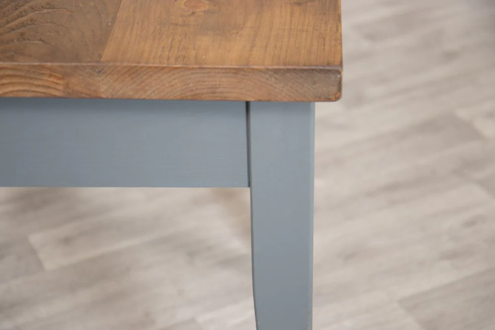 Small Wooden Top Tapered Leg Base Dining Table - Image 9