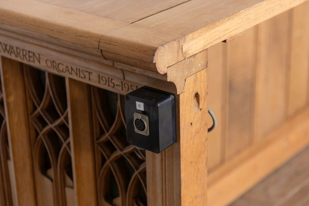 Solid English Oak Altar Table Haberdashery Shop Counter - Image 10