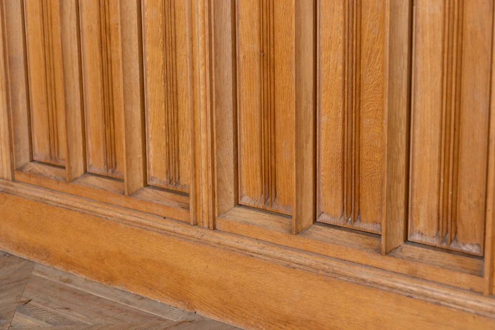 Solid English Oak Altar Table Haberdashery Shop Counter - Image 15