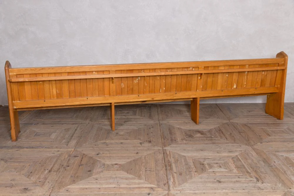 Solid English Oak Church Pew Range - Image 4