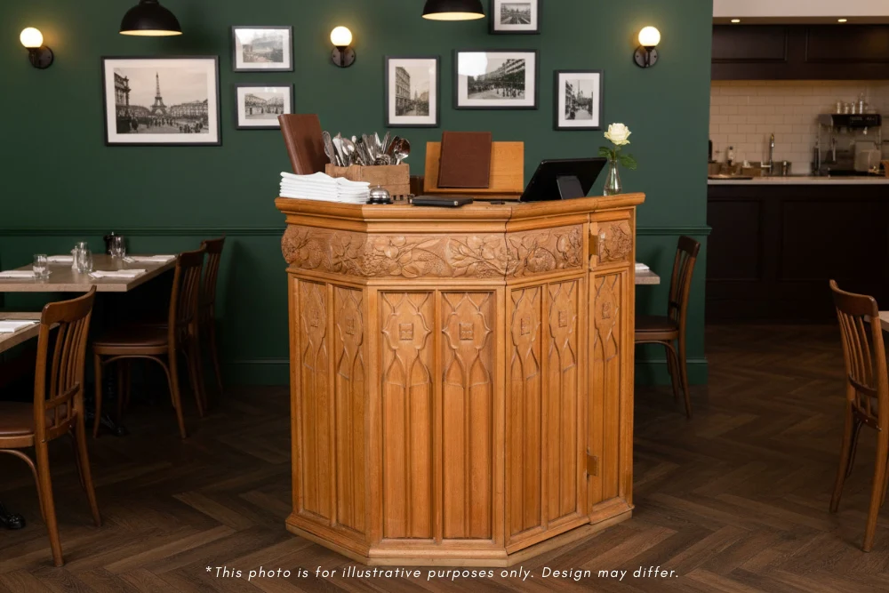 Solid English Oak Church Pulpit - Image 2