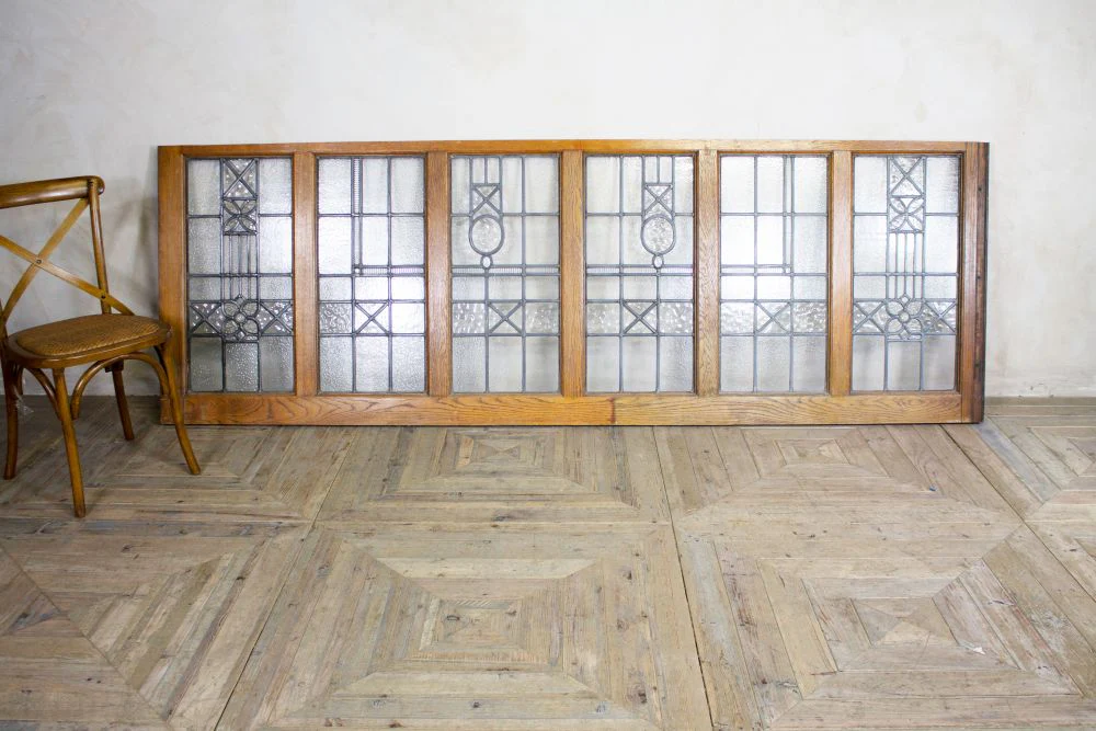 Solid Oak & Glass Room Dividers - Image 15