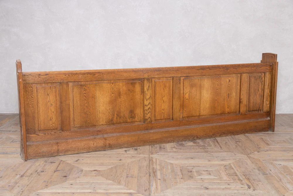 Solid Oak Vintage Church Panel Frontage