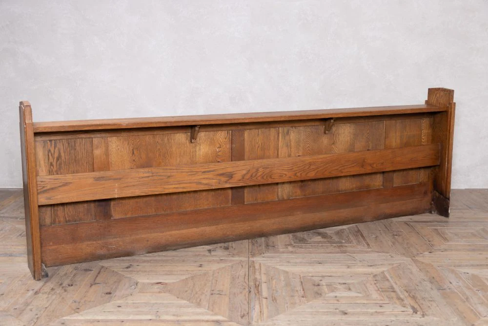 Solid Oak Vintage Church Panel Frontage - Image 2