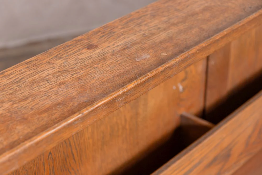 Solid Oak Vintage Church Panel Frontage - Image 4