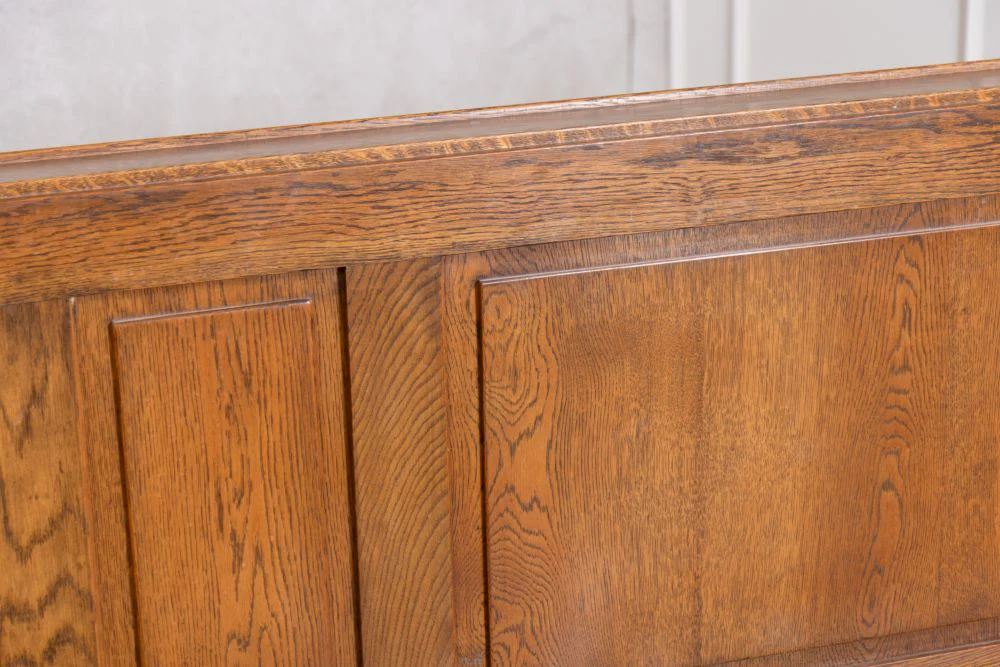 Solid Oak Vintage Church Panel Frontage - Image 6