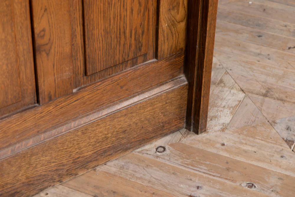 Solid Oak Vintage Church Panel Frontage - Image 9