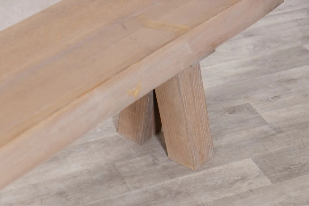 Solid Oak Live Edge Dining Bench Range - Image 6